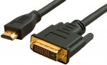 Кабель HDMI 1.4, А (вилка)- DVI-D (24+1) (вилка) LAZSO WH-141 (10m)