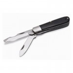 Нож монтерский малый складной с прямым лезвием и отверткой КВТ НМ-08