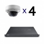 Комплект из 4Мп IP-камер Безопасник HIK 4-5 с возможностью расширения до 16 устройств