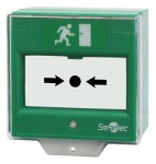 Устройство разблокировки двери со стеклянной вставкой Smartec ST-ER114D-GN