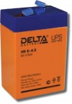 Аккумулятор герметичный свинцово-кислотный Delta Delta HR 6-4.5