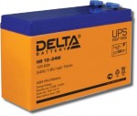 Аккумулятор герметичный свинцово-кислотный Delta Delta HR 12-24 W