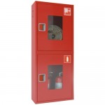 Шкаф пожарный со стеклом красный ТОИР-М ПК-320Н