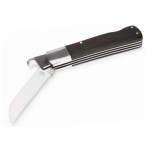 Нож монтерский большой складной с лезвием для разделки оболочек кабеля КВТ НМ-09