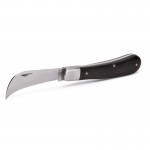 Нож для снятия изоляции монтерский малый складной с изогнутым лезвием КВТ НМ-05